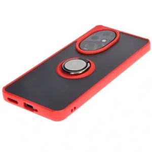 Hurtownia GSM - Pouzdro s úchopem na prst Bizon Case Hybrid Ring pro Honor 200 Pro kouřové s červeným rámem - BIZ6280 - {ean13} - Hurt