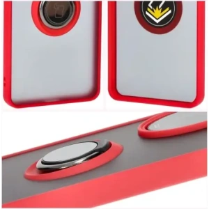 Hurtownia GSM - Pouzdro s úchopem na prst Bizon Case Hybrid Ring pro Honor 200 Pro kouřové s červeným rámem - BIZ6280 - {ean13} - Hurt