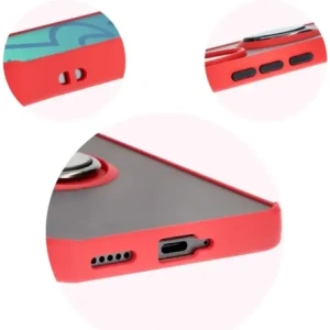 Hurtownia GSM - Pouzdro s úchopem na prst Bizon Case Hybrid Ring pro Honor 200 Pro kouřové s červeným rámem - BIZ6280 - {ean13} - Hurt