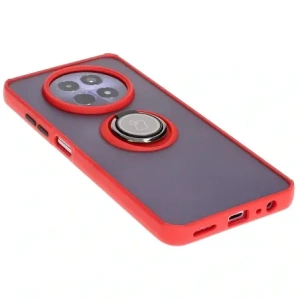 Hurtownia GSM - Etui z uchwytem na palec Bizon Case Hybrid Ring do Realme 12 / 12x przydymione z czerwoną ramką - BIZ6281 - {ean13} - Hurt