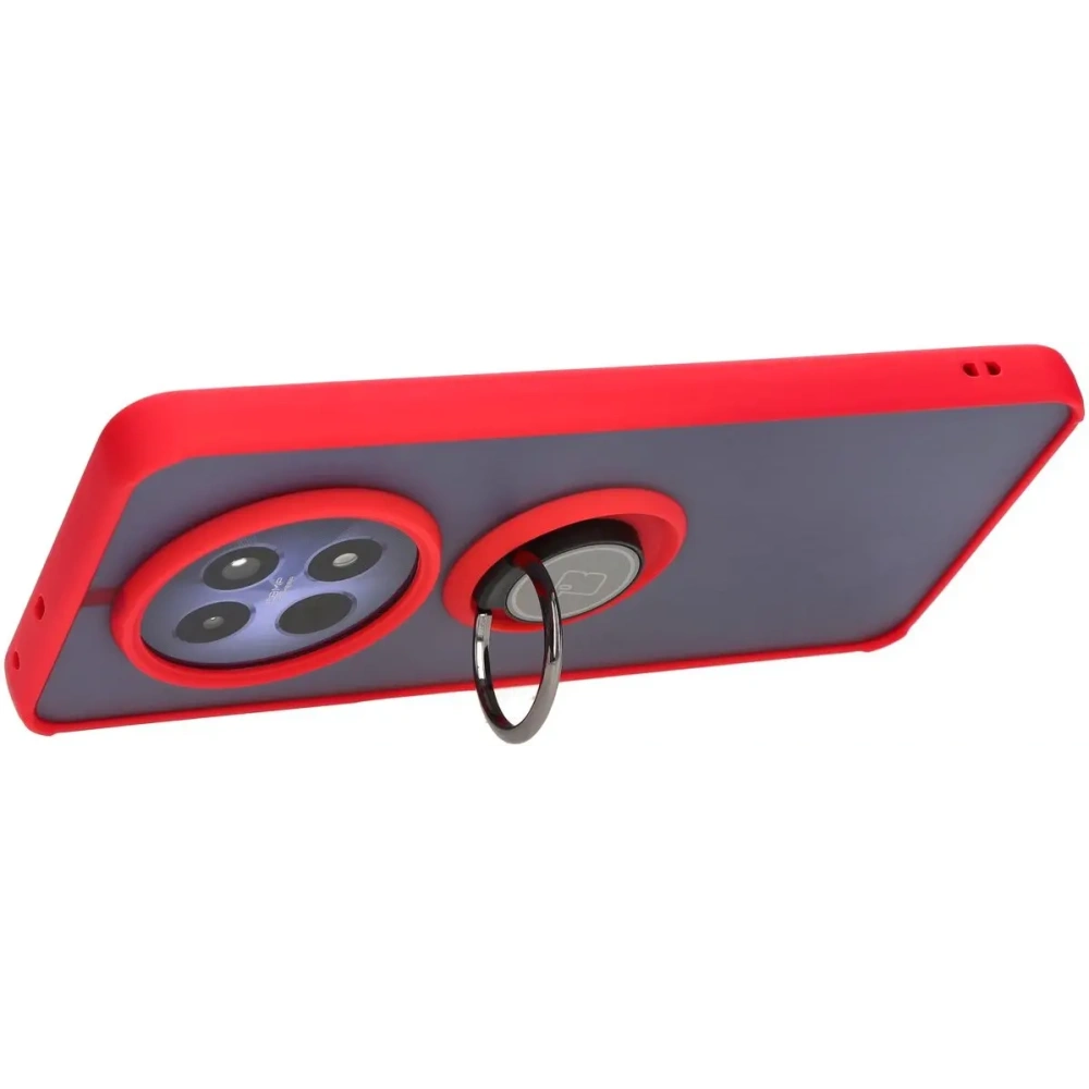Hurtownia GSM - Bizon Case Hybrid Gyűrű Realme 12 / 12x füstös piros kerettel - BIZ6281 - {ean13} - Hurt