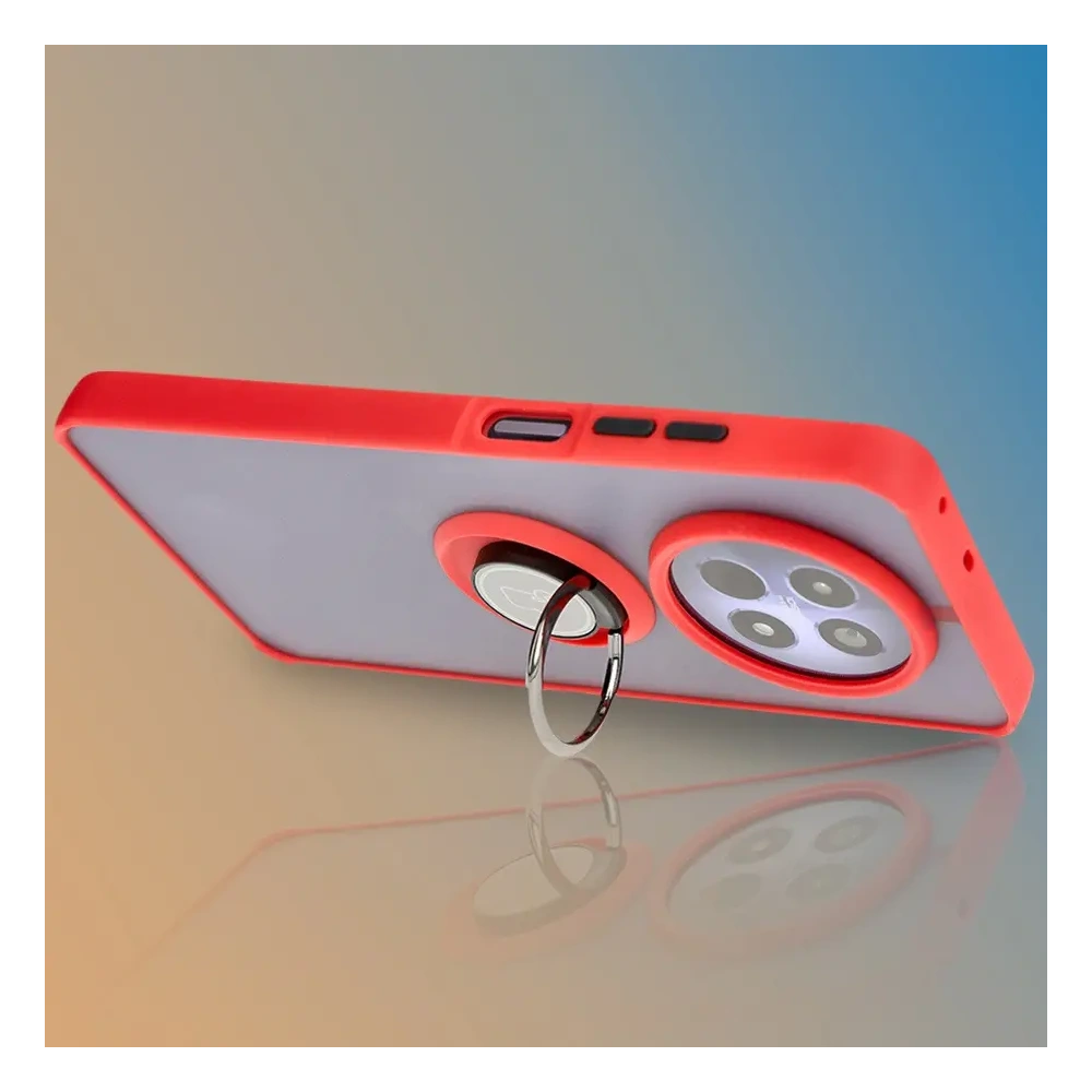 Hurtownia GSM - Bizon Case Hybrid Gyűrű Realme 12 / 12x füstös piros kerettel - BIZ6281 - {ean13} - Hurt
