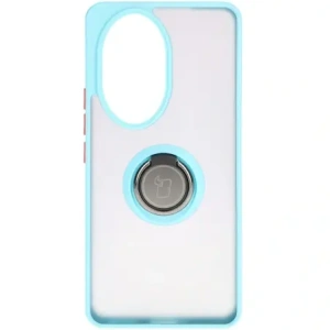 Wholesale Bizon Case Hybrid Ring Honor 200 Pro smoky with a light blue frame - BIZ6282 - {ean13} - Hurt