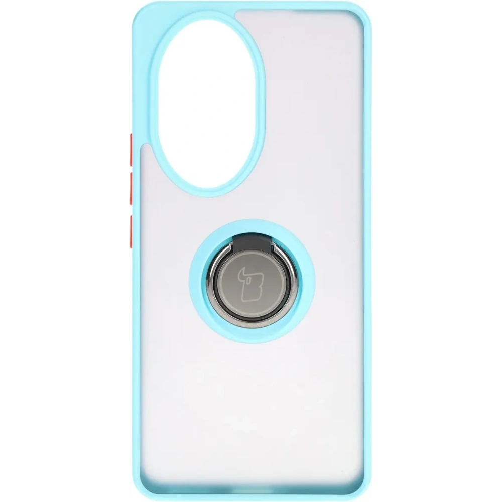 Hurtownia GSM - Etui s úchopem na prst Bizon Case Hybrid Ring pro Honor 200 Pro kouřové s světle modrým rámem - BIZ6282 - {ean13} - Hurt