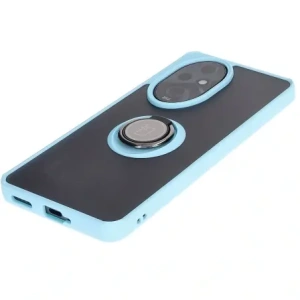 Bizon Case Hybrid Ring Honor 200 Pro smoky with a light blue frame