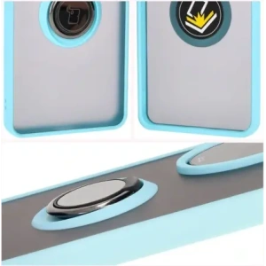 Hurtownia GSM - Etui s úchopem na prst Bizon Case Hybrid Ring pro Honor 200 Pro kouřové s světle modrým rámem - BIZ6282 - {ean13} - Hurt