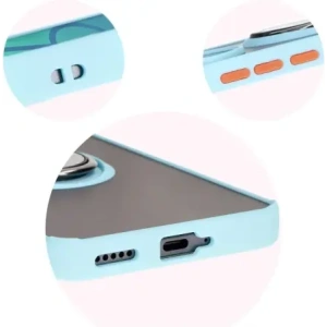 Hurtownia GSM - Etui s úchopem na prst Bizon Case Hybrid Ring pro Honor 200 Pro kouřové s světle modrým rámem - BIZ6282 - {ean13} - Hurt