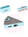 Hurtownia GSM - Inel hibrid Bizon Case Ring Honor 200 Pro fumuriu cu un cadru de culoare albastră deschisă - BIZ6282 - {ean13} - Hurt