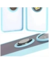 Wholesale Bizon Case Hybrid Ring Realme 12 / 12x smoky with a light blue frame - BIZ6283 - {ean13} - Hurt