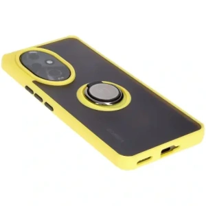 Hurtownia GSM - Pouzdro s úchopem na prst Bizon Case Hybrid Ring pro Honor 200 Pro kouřové s žlutým rámem - BIZ6284 - {ean13} - Hurt