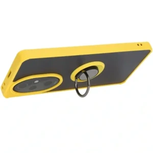 Hurtownia GSM - Pouzdro s úchopem na prst Bizon Case Hybrid Ring pro Honor 200 Pro kouřové s žlutým rámem - BIZ6284 - {ean13} - Hurt