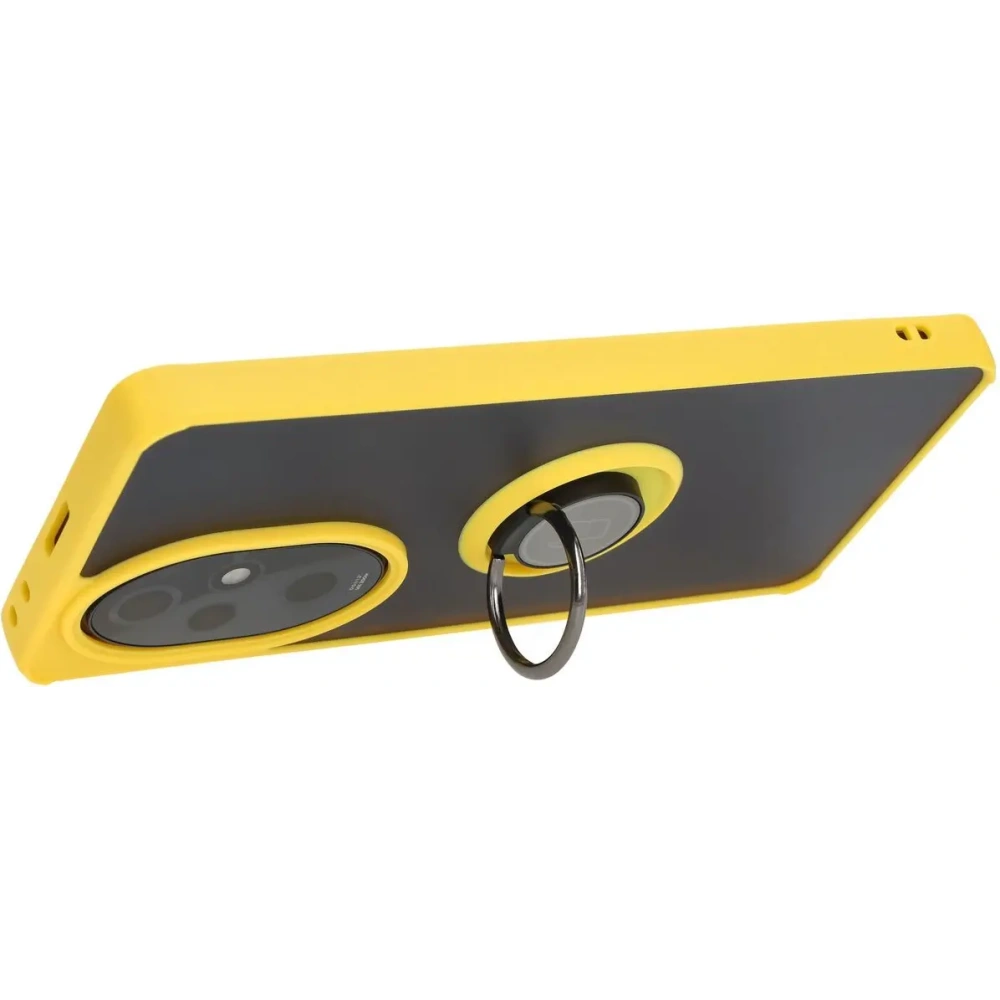 Wholesale Bizon Case Hybrid Ring Honor 200 Pro smoky with a yellow frame - BIZ6284 - {ean13} - Hurt