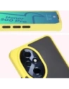 Wholesale Bizon Case Hybrid Ring Honor 200 Pro smoky with a yellow frame - BIZ6284 - {ean13} - Hurt