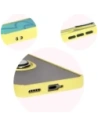 Wholesale Bizon Case Hybrid Ring Honor 200 Pro smoky with a yellow frame - BIZ6284 - {ean13} - Hurt