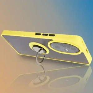 Hurtownia GSM - Pouzdro s úchopem na prst Bizon Case Hybrid Ring pro Honor 200 Pro kouřové s žlutým rámem - BIZ6284 - {ean13} - Hurt