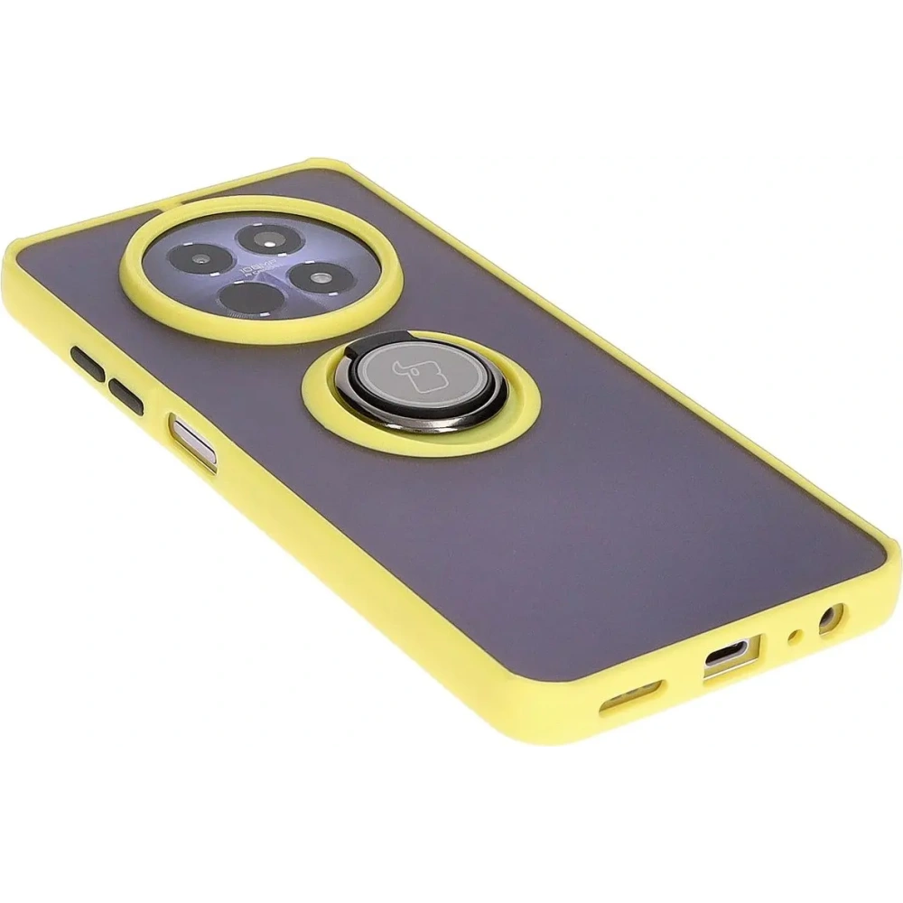 Hurtownia GSM - Bizon Case Hybrid Gyűrű Realme 12 / 12x füstös sárga kerettel - BIZ6285 - {ean13} - Hurt