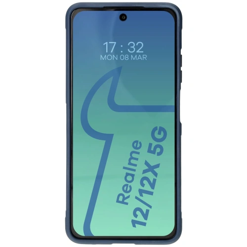 Pancerne etui Bizon Case Tur do Realme 12 / 12x granatowe