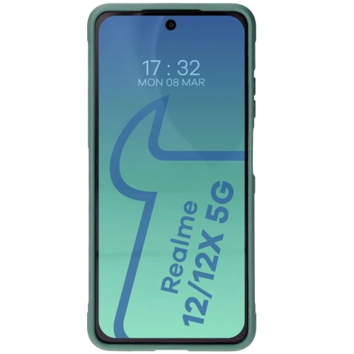 Pancerne etui Bizon Case Tur do Realme 12 / 12x ciemnozielone
