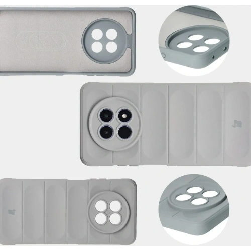 Pancerne etui Bizon Case Tur do Realme 12 / 12x jasnoszare