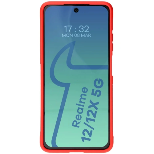 Pancerne etui Bizon Case Tur do Realme 12 / 12x czerwone