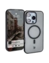 Hurtownia GSM - Etui z pierścieniem magnetickým Bizon Case MatteO do Apple iPhone 16 Pro poloprůhledné s černým rámečkem - BIZ6301 - {ean13} - Hurt