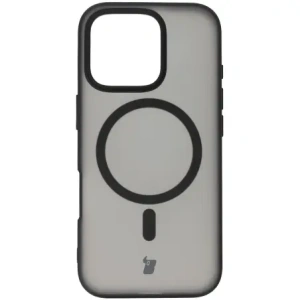 Hurtownia GSM - Etui z pierścieniem magnetickým Bizon Case MatteO do Apple iPhone 16 Pro poloprůhledné s černým rámečkem - BIZ6301 - {ean13} - Hurt