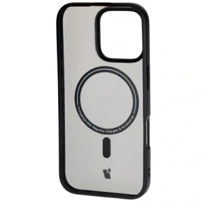 Hurtownia GSM - Etui z pierścieniem magnetickým Bizon Case MatteO do Apple iPhone 16 Pro poloprůhledné s černým rámečkem - BIZ6301 - {ean13} - Hurt