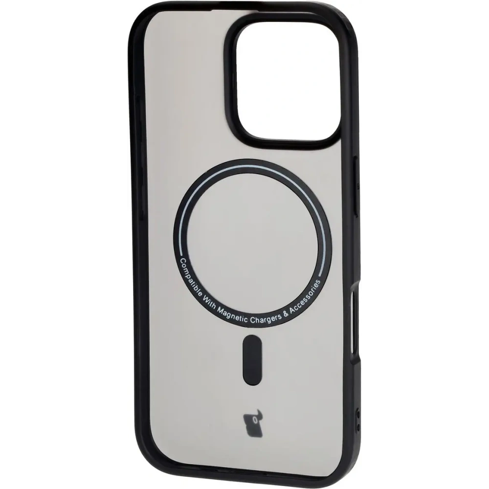 Hurtownia GSM - Bizon Case MatteO Apple iPhone 16 Pro transparent cu cadru negru - BIZ6301 - {ean13} - Hurt