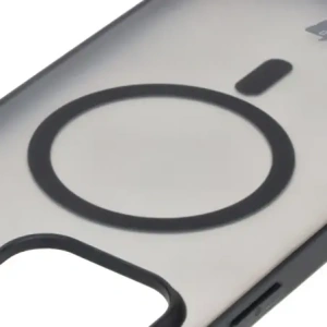 Hurtownia GSM - Etui z pierścieniem magnetickým Bizon Case MatteO do Apple iPhone 16 Pro poloprůhledné s černým rámečkem - BIZ6301 - {ean13} - Hurt
