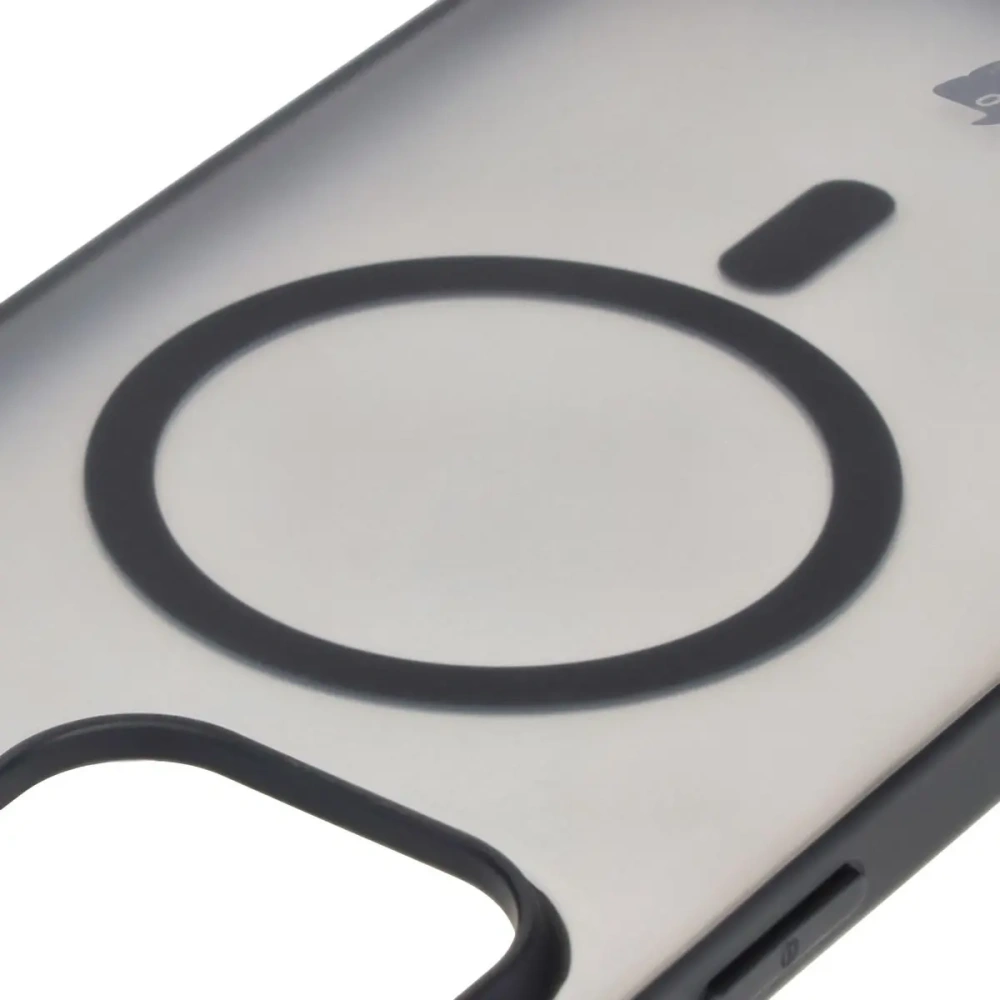 Hurtownia GSM - Etui z pierścieniem magnetickým Bizon Case MatteO do Apple iPhone 16 Pro poloprůhledné s černým rámečkem - BIZ6301 - {ean13} - Hurt