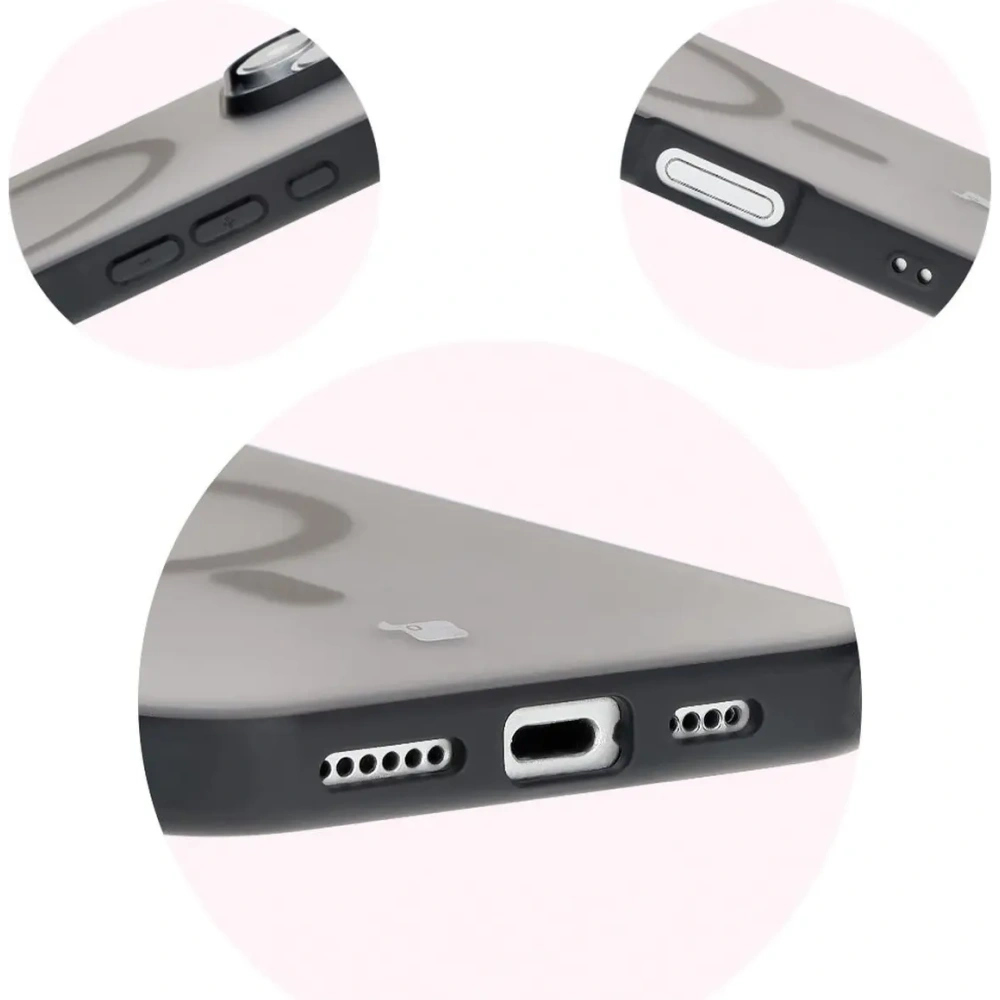 Hurtownia GSM - Bizon Case MatteO Apple iPhone 16 Pro átlátszó fekete kerettel - BIZ6301 - {ean13} - Hurt