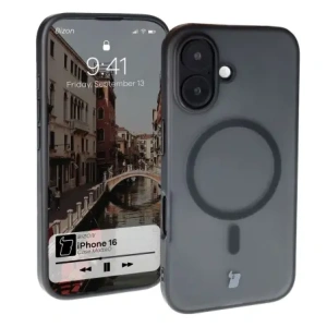 Wholesale Bizon Case MatteO Apple iPhone 16 transparent with black frame - BIZ6302 - {ean13} - Hurt