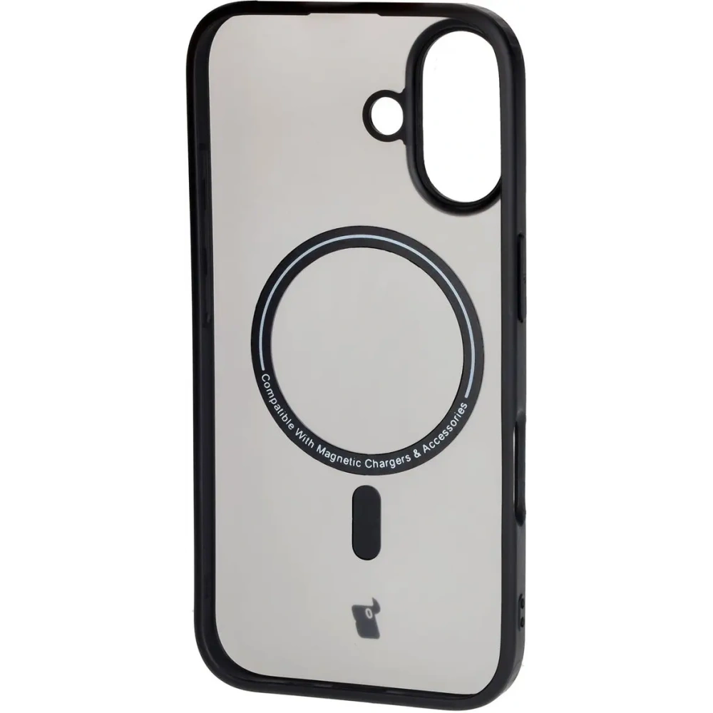 Hurtownia GSM - Bizon Case MatteO Apple iPhone 16 transparent mit schwarzem Rahmen - BIZ6302 - {ean13} - Hurt