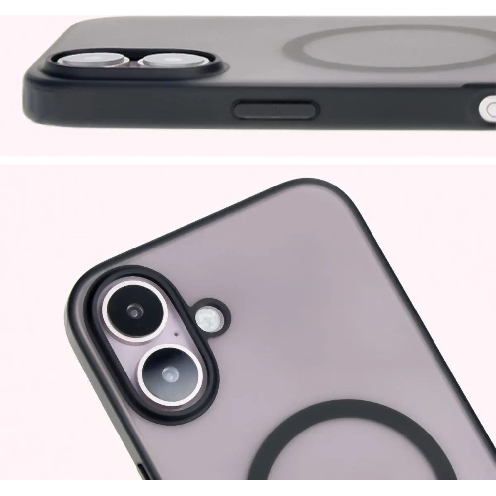Hurtownia GSM - Bizon Case MatteO Apple iPhone 16 transparent mit schwarzem Rahmen - BIZ6302 - {ean13} - Hurt