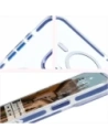 Hurtownia GSM - Etui z pierścieniem magnetickým Bizon Case Marco do Apple iPhone 16 Pro Max průhledné s modrým rámečkem - BIZ6305 - {ean13} - Hurt
