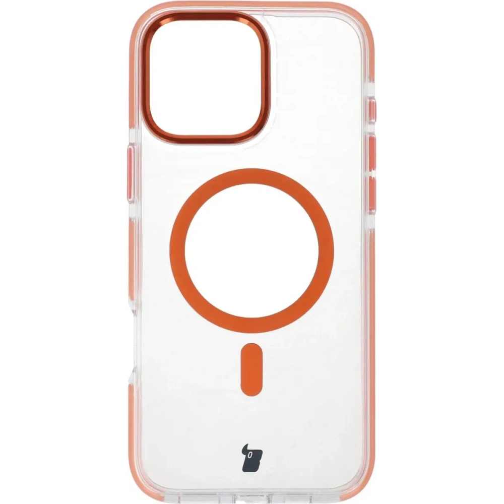 Hurtownia GSM - Bizon Case Marco Apple iPhone 16 Pro Max klar mit orangefarbenem Rahmen - BIZ6306 - {ean13} - Hurt