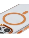 Hurtownia GSM - Etui s magnetickým kroužkem Bizon Case Marco pro Apple iPhone 16 Pro Max průhledné s oranžovým rámem - BIZ6306 - {ean13} - Hurt