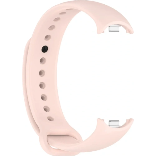 Silikonowy pasek Bizon Strap Watch Silicone do Xiaomi Smart Band 9 / 9 NFC / 8 jasnoróżowy