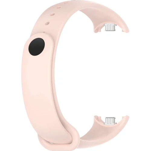 Silikonowy pasek Bizon Strap Watch Silicone do Xiaomi Smart Band 9 / 9 NFC / 8 jasnoróżowy