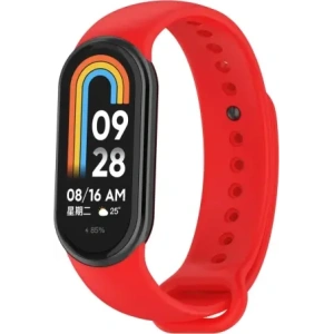 Hurtownia GSM - Ceas cu curea din silicon Bizon Xiaomi Smart Band 9 / 9 NFC / 8 roșu - BIZ6308 - {ean13} - Hurt