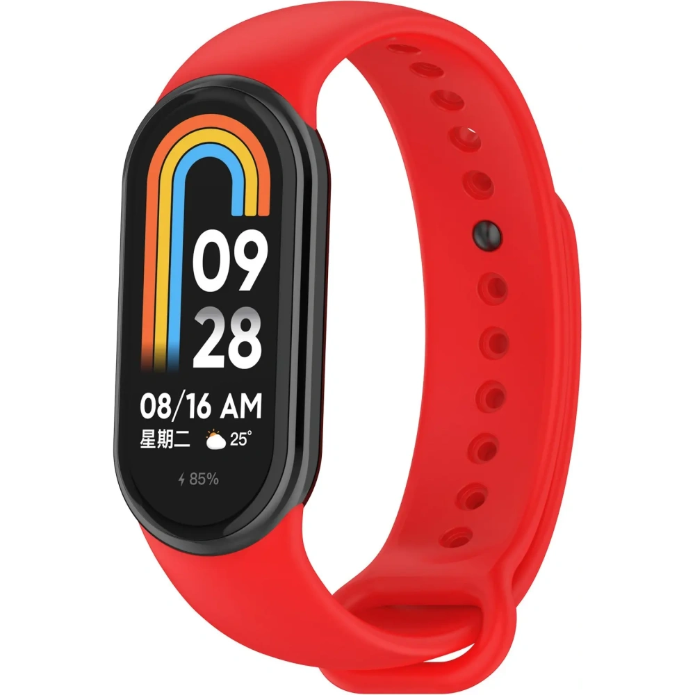 Hurtownia GSM - Ceas cu curea din silicon Bizon Xiaomi Smart Band 9 / 9 NFC / 8 roșu - BIZ6308 - {ean13} - Hurt