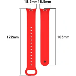 Hurtownia GSM - Ceas cu curea din silicon Bizon Xiaomi Smart Band 9 / 9 NFC / 8 roșu - BIZ6308 - {ean13} - Hurt