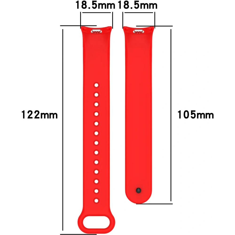 Hurtownia GSM - Bizon Strap Óra Szilikon Xiaomi Okos Karkötő 9 / 9 NFC / 8 piros - BIZ6308 - {ean13} - Hurt