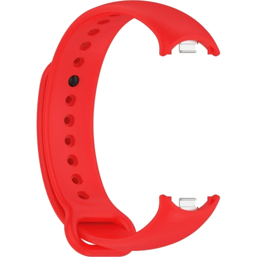 Silikonowy pasek Bizon Strap Watch Silicone do Xiaomi Smart Band 9 / 9 NFC / 8 czerwony