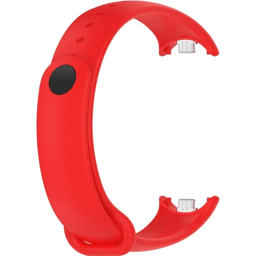 Silikonowy pasek Bizon Strap Watch Silicone do Xiaomi Smart Band 9 / 9 NFC / 8 czerwony