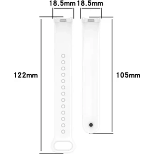 Hurtownia GSM - Bizon Strap Watch Silicone Xiaomi Okos Karkötő 9 / 9 NFC / 8 fehér - BIZ6309 - {ean13} - Hurt