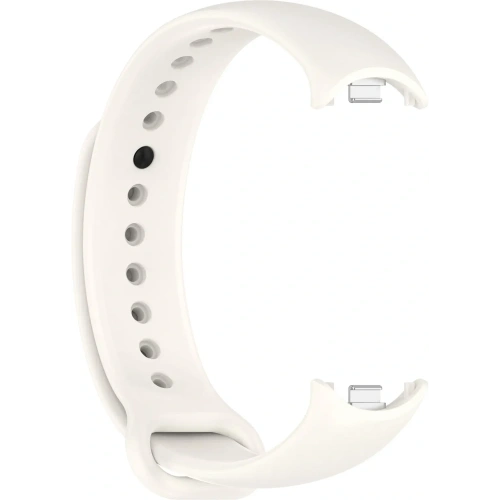 Silikonowy pasek Bizon Strap Watch Silicone do Xiaomi Smart Band 9 / 9 NFC / 8 biały