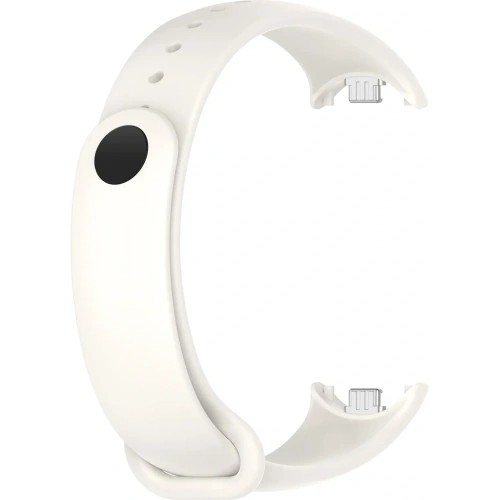 Silikonowy pasek Bizon Strap Watch Silicone do Xiaomi Smart Band 9 / 9 NFC / 8 biały