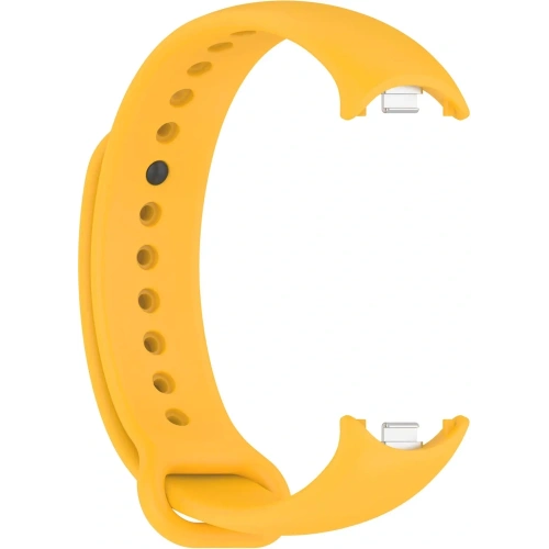 Silikonowy pasek Bizon Strap Watch Silicone do Xiaomi Smart Band 9 / 9 NFC / 8 żółty