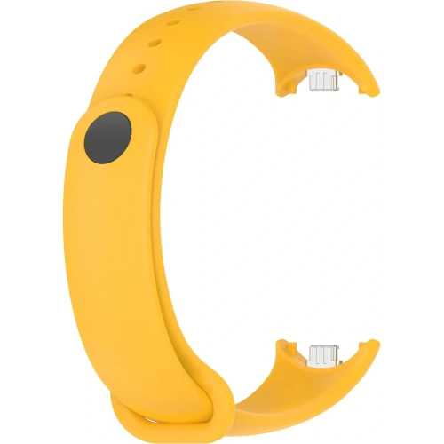 Silikonowy pasek Bizon Strap Watch Silicone do Xiaomi Smart Band 9 / 9 NFC / 8 żółty